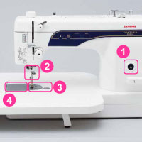 【店頭展示機】JANOME コスチューラ800HX 職業用　高速直線ミシン　送料無料